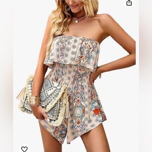 LYANER off shoulder ruched short dress for summer . Brand new size XS